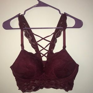 Lace push up bralette